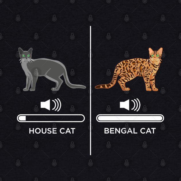 House cat vs Bengal cat by CCDesign